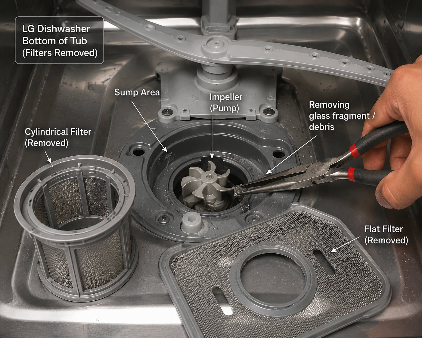 LG Dishwasher LE Error Code — Causes and Step-by-Step Fix - 5